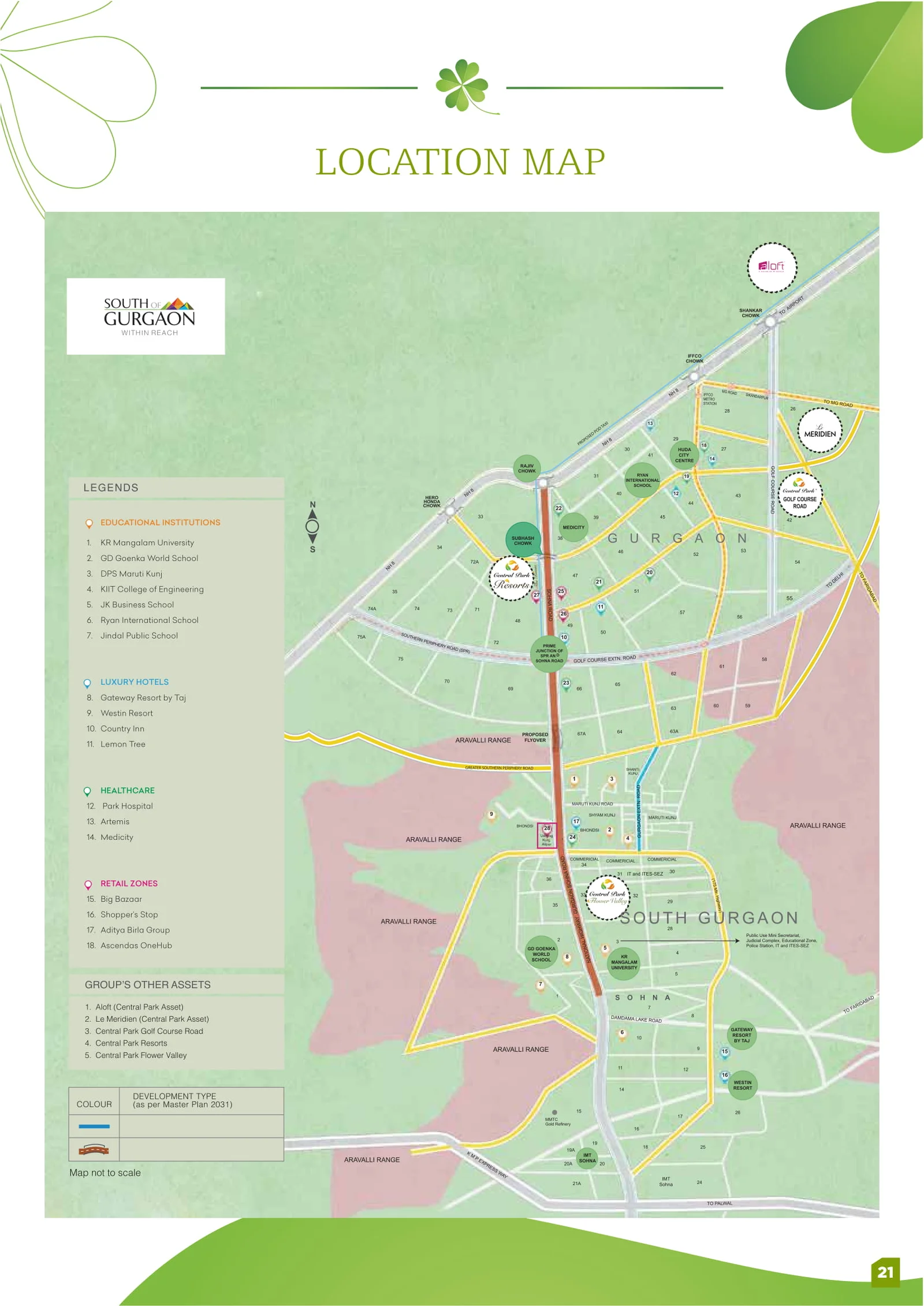True Habitat Luxe Residency 112 Location Map