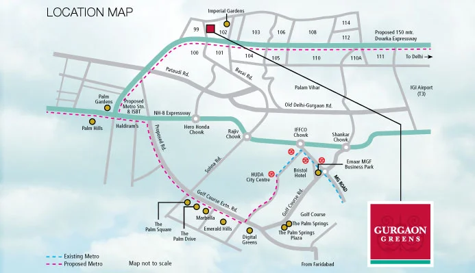 True Habitat Luxe Residency 112 Location Map