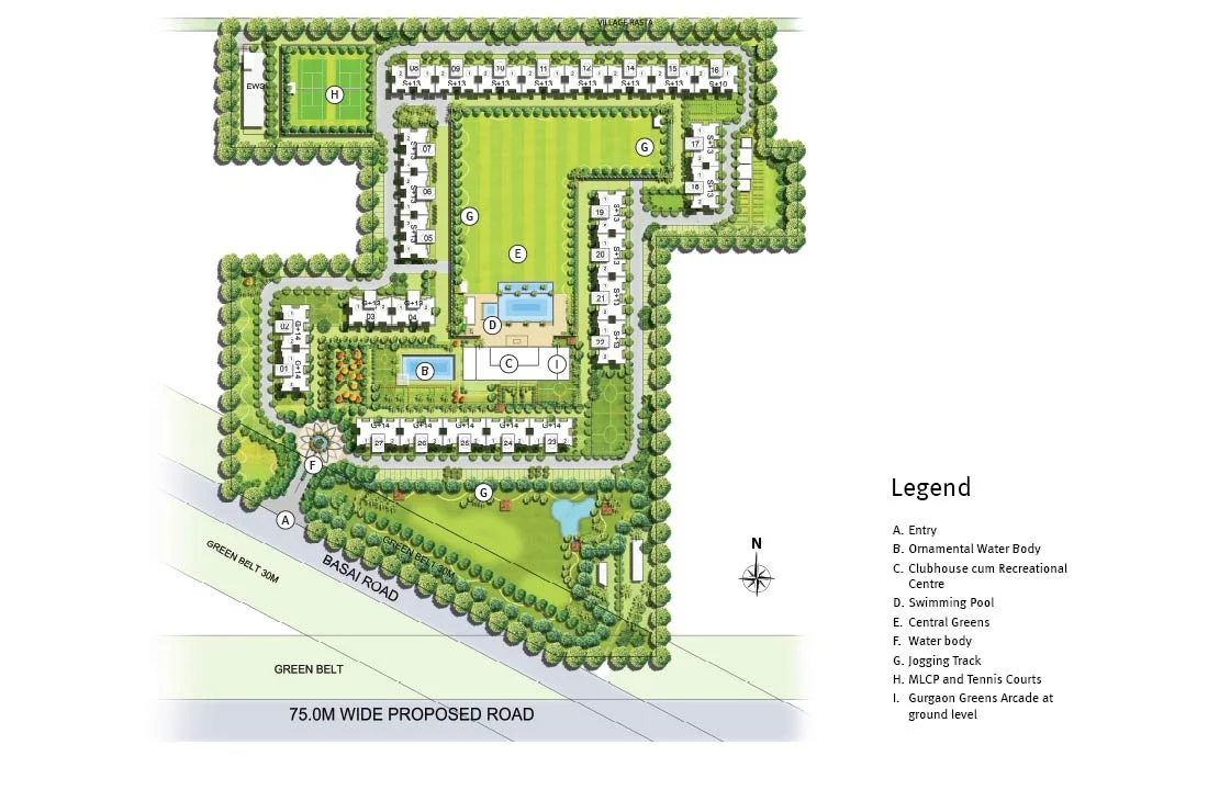 True Habitat Luxe Residency 112 Location Map