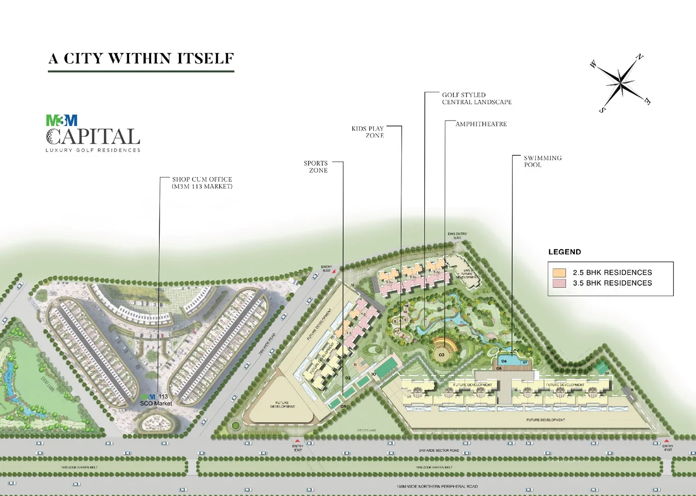 True Habitat Luxe Residency 112 Location Map