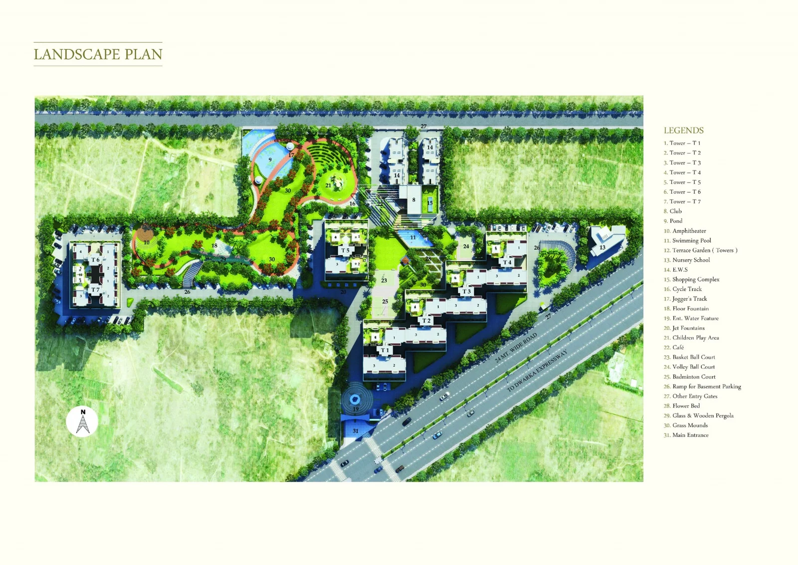 True Habitat Luxe Residency 112 Location Map