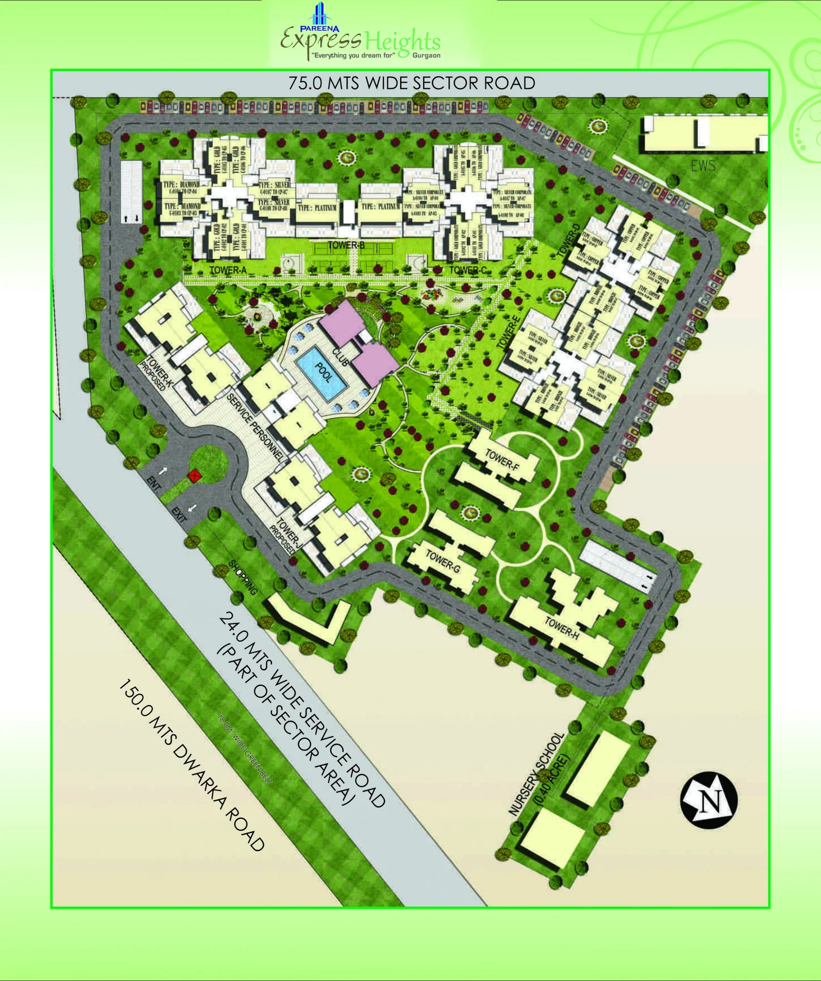 True Habitat Luxe Residency 112 Location Map