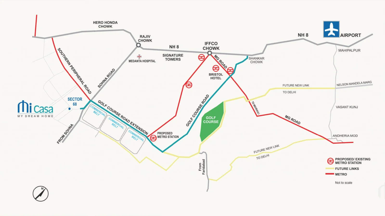 True Habitat Luxe Residency 112 Location Map