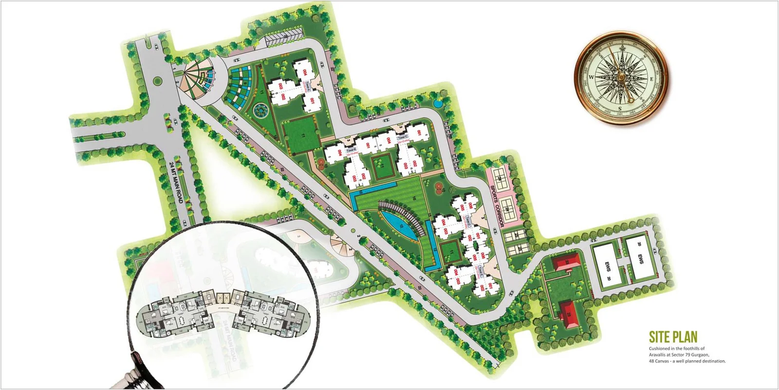 True Habitat Luxe Residency 112 Location Map