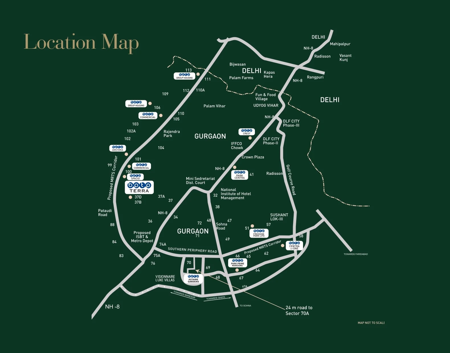 BPTP Terra Location Map