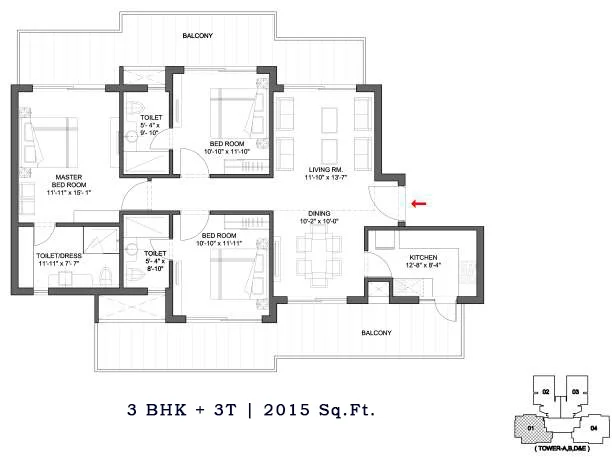 Paras Quartier Location Map