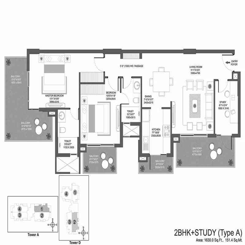 Paras Quartier Location Map