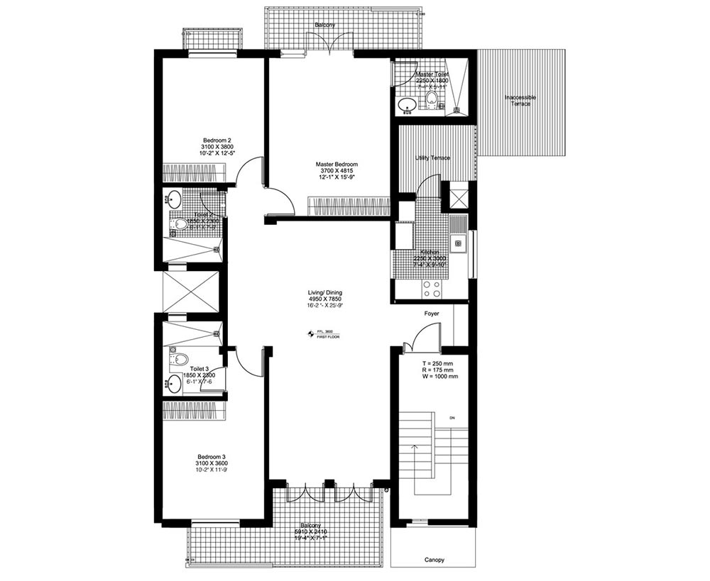 Floor Plan – Vatika India Next Floors