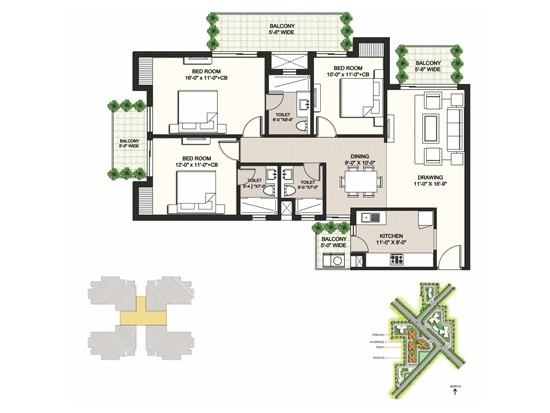 Ansal Highland Park Floor Plan