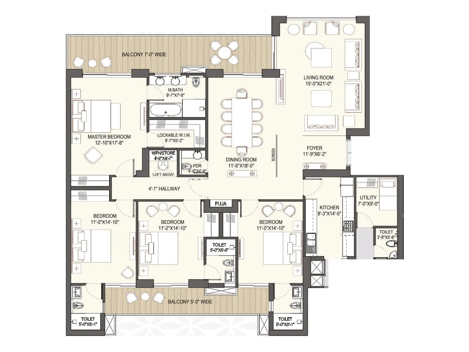Anant Raj Estate Residences Floor Plan