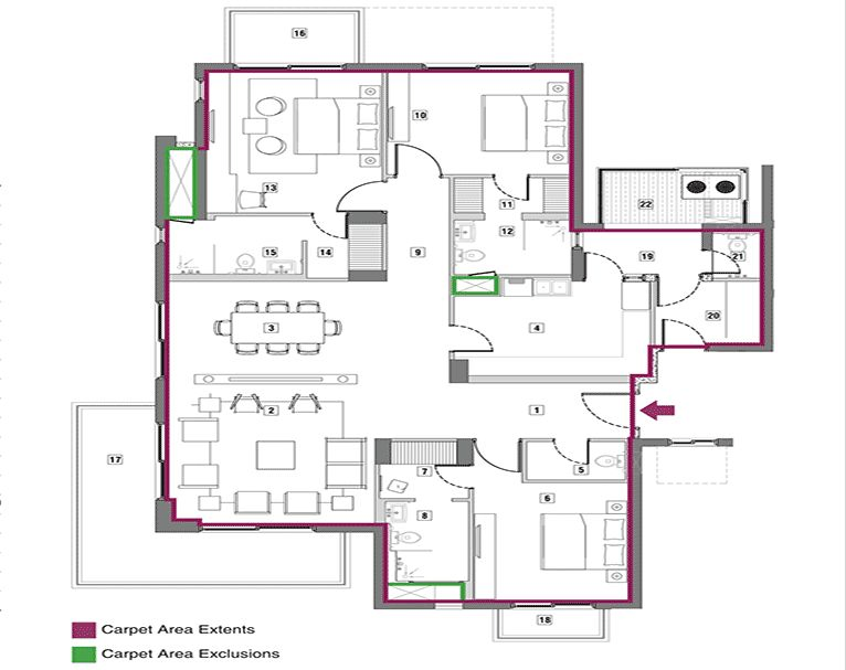 Vatika Sovereign Park Floor Plan