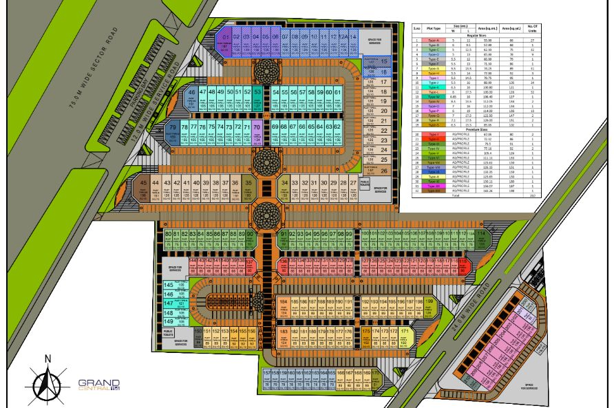 Spaze Grand Central 114 Site Plan