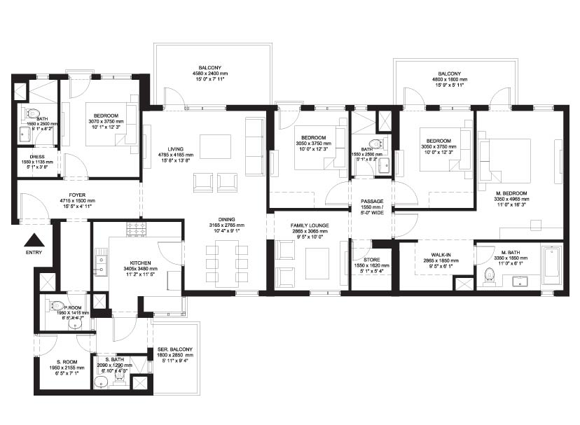 IREO The Corridors Floor Plan