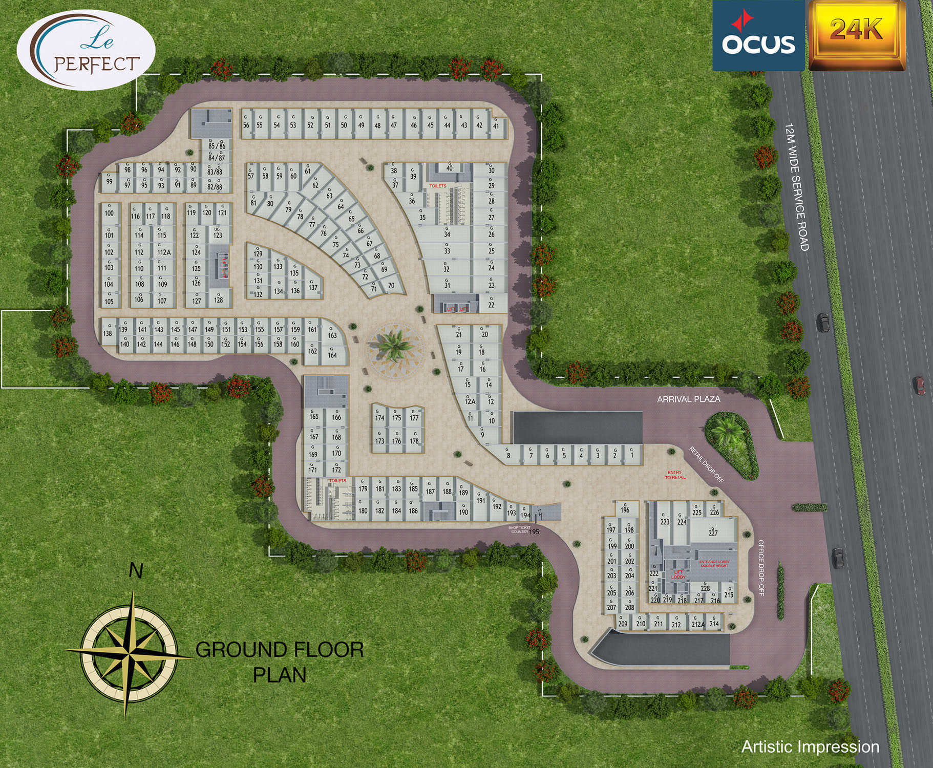 High Street Ocus 24K Sector 68 Site Plan