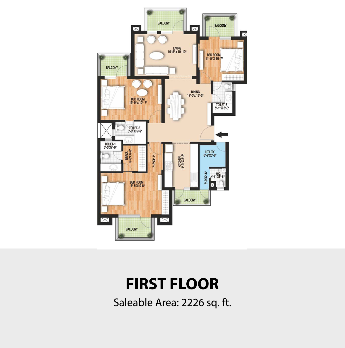 Raheja Vedaanta Floor Plan
