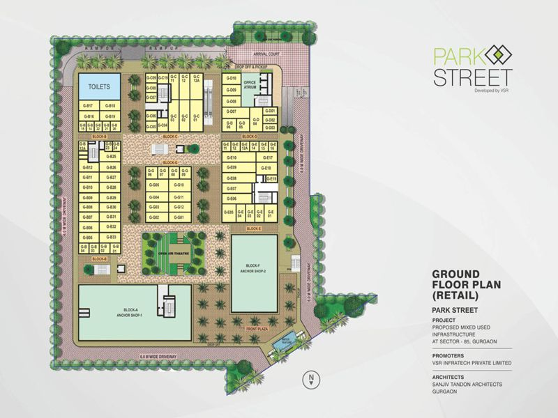 VSR Park Street Site Plan Sector 85 Gurgaon